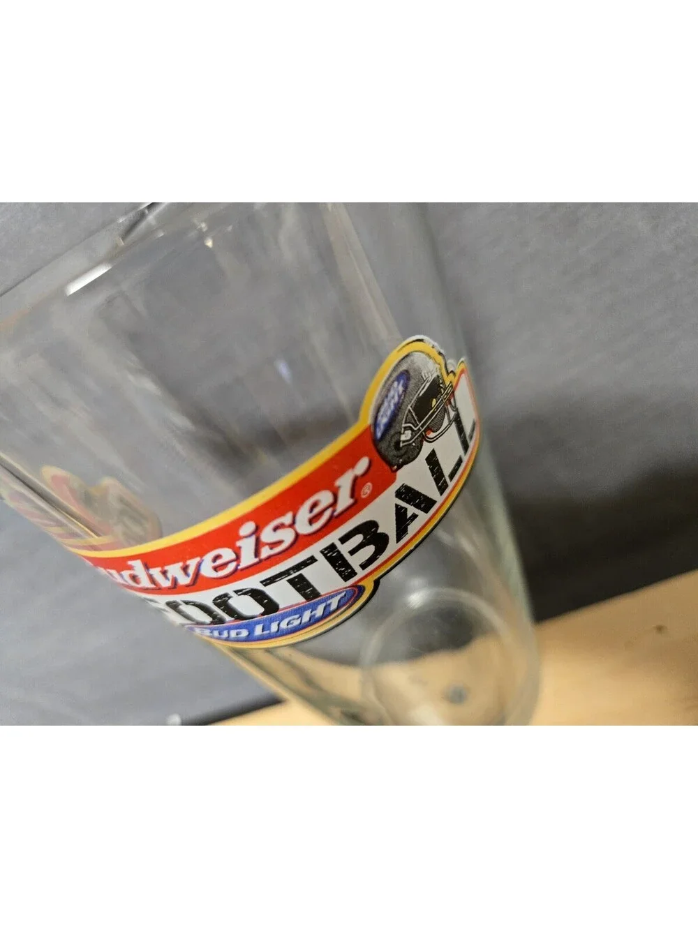 Budweiser Bud Light 16oz Football Pint Glass